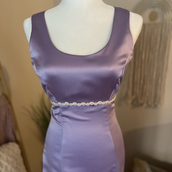 Vintage Handmade 90’s Lavender Dress | Size 4 - Picture 2 of 2